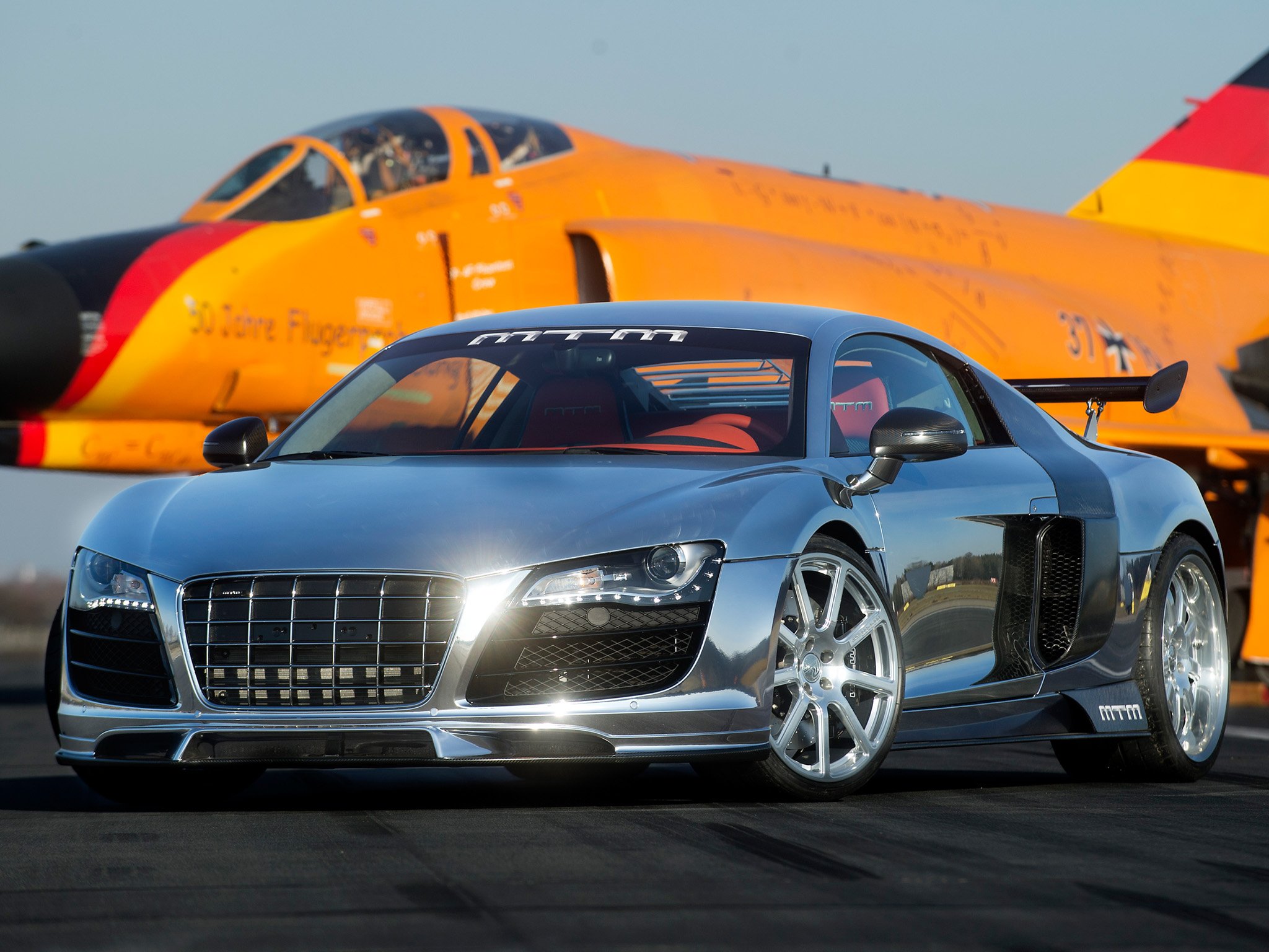 mtm, Audi r8, V10, Biturbo, 2011, Chrome, Cars, Modified Wallpaper