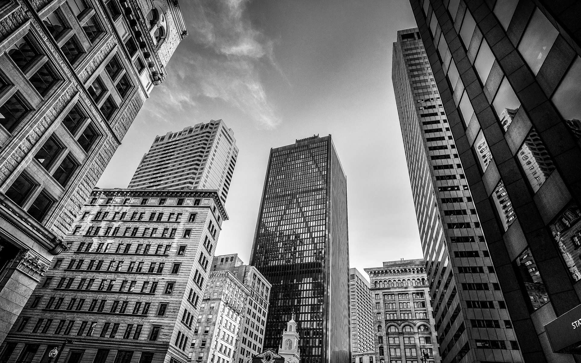 buildings, Skyscrapers, Bw Wallpaper