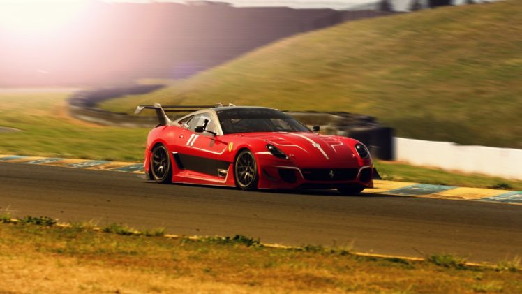 ferrari, 599, 599xx, Race, Track, Race, Car HD Wallpaper Desktop Background