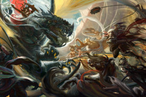 battles, Dragons, Warriors, Spear, Fantasy