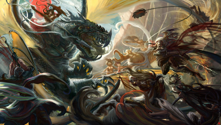 battles, Dragons, Warriors, Spear, Fantasy HD Wallpaper Desktop Background