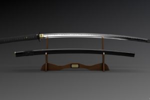 weapons, Sword, Katana, Black