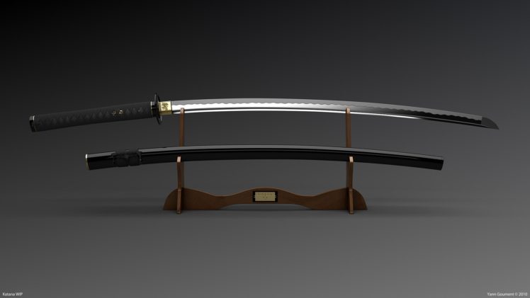 weapons, Sword, Katana, Black HD Wallpaper Desktop Background