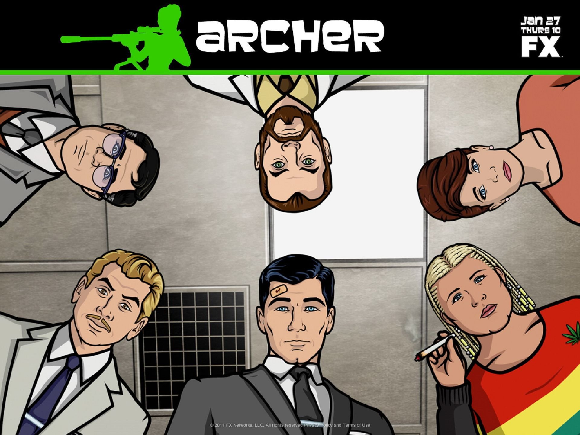 archer, Animation, Series, Cartoon, Action, Adventure, Comedy, Spy, Crime, Poster Wallpaper