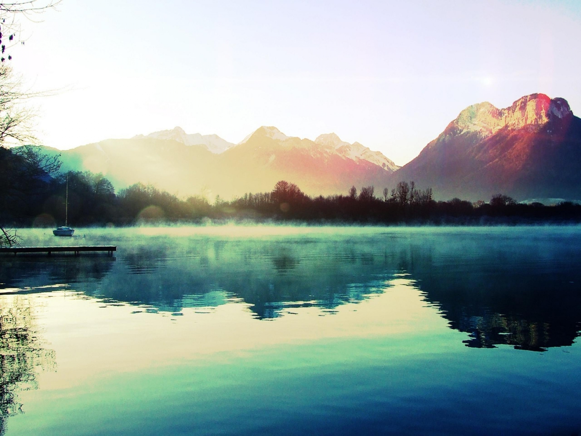 water, Mountains, Landscapes, Nature, Lakes, Reflections Wallpaper