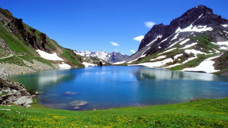 lago, Naturaleza, Paisaje, Montaa HD Wallpaper Desktop Background