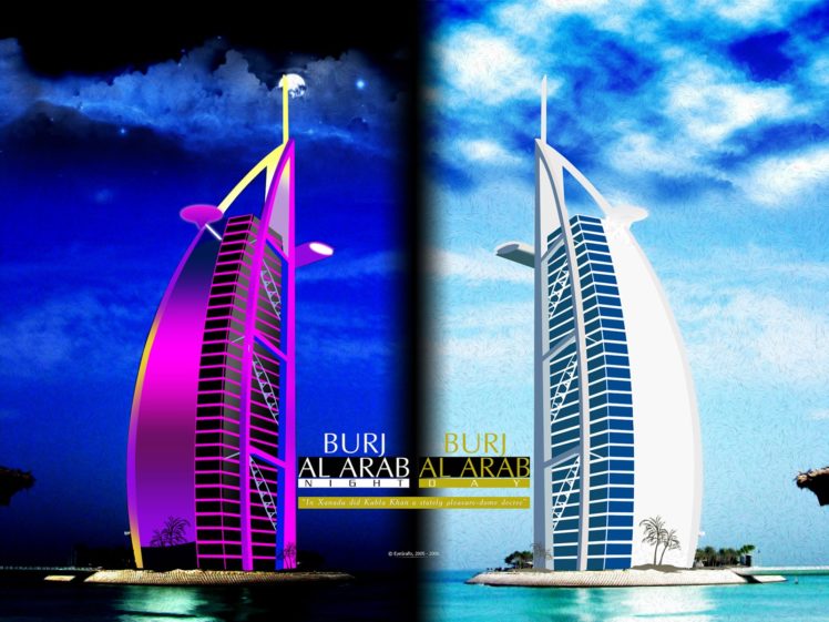 night, Room, Burj, Al, Arab Wallpapers HD / Desktop and Mobile Backgrounds