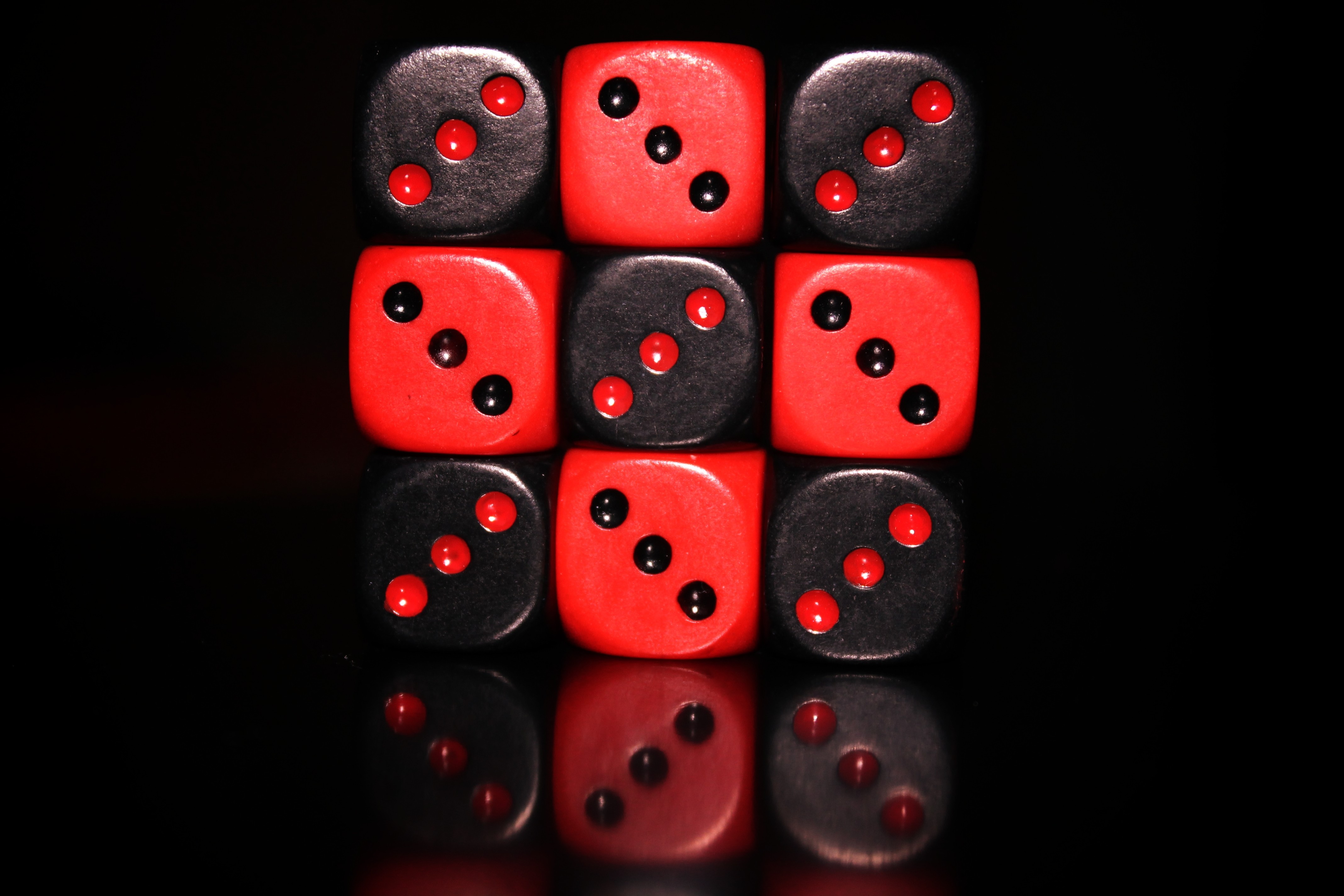 black, Red, Dice, Greenpictures Wallpaper
