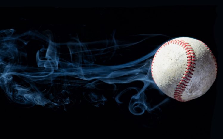 baseball, Smoke HD Wallpaper Desktop Background