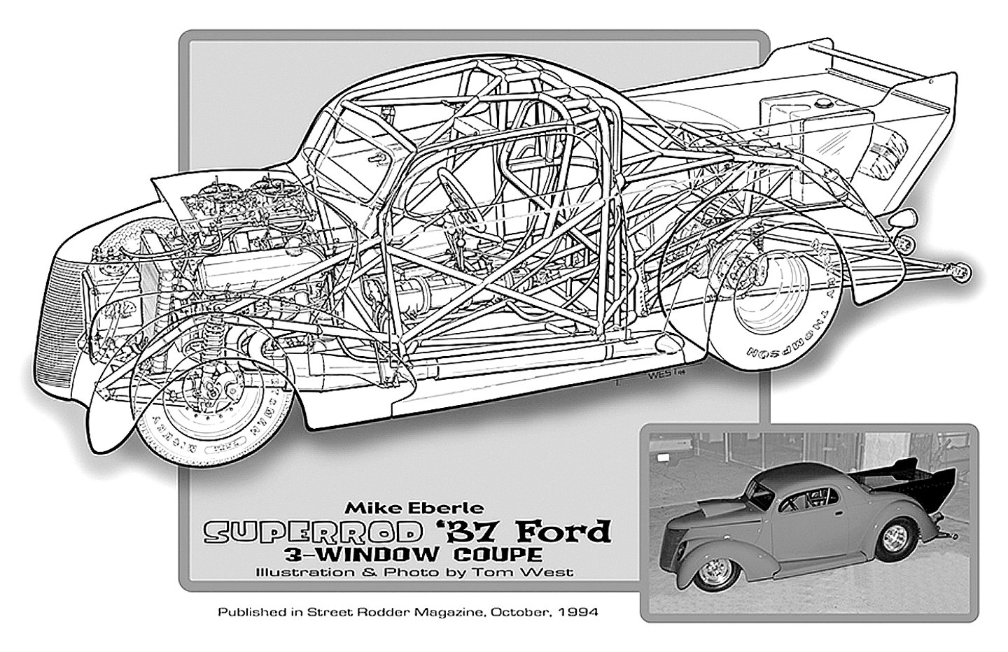 1937, Ford, Coupe, Funny, Car, Drag, Cutaway, Usa,  01 Wallpaper