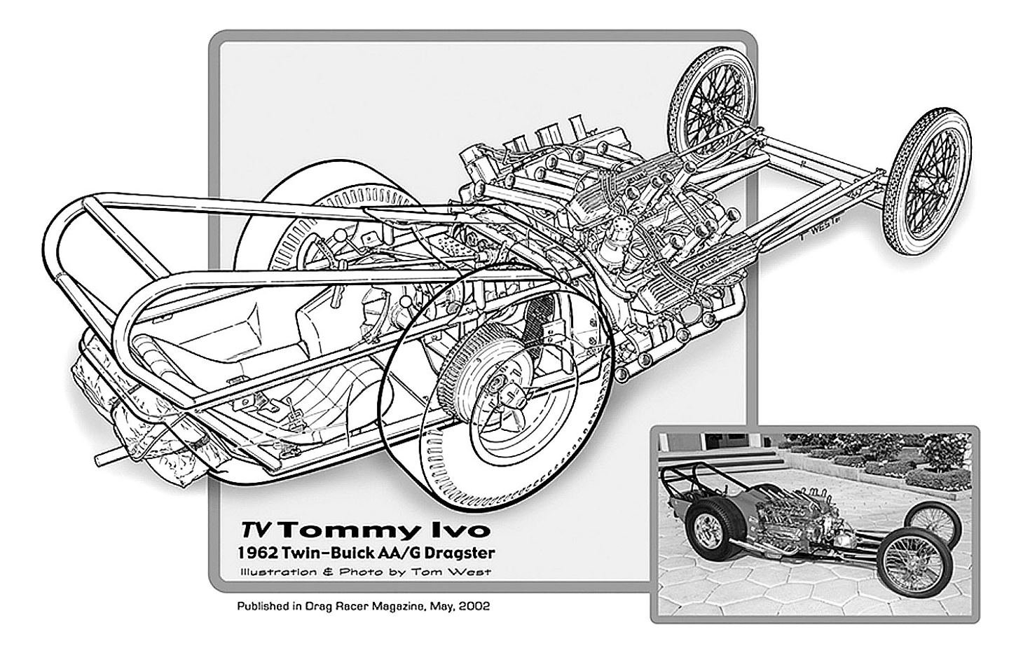 1962, Twin, Buick, Aa g, Dragster, Drag, Cutaway, Usa,  01 Wallpaper