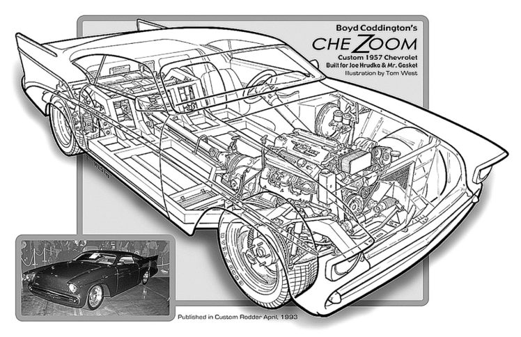 1957, Chevrolet, Chevy, Chezoom, Custom, Cutaway, Usa,  01 HD Wallpaper Desktop Background