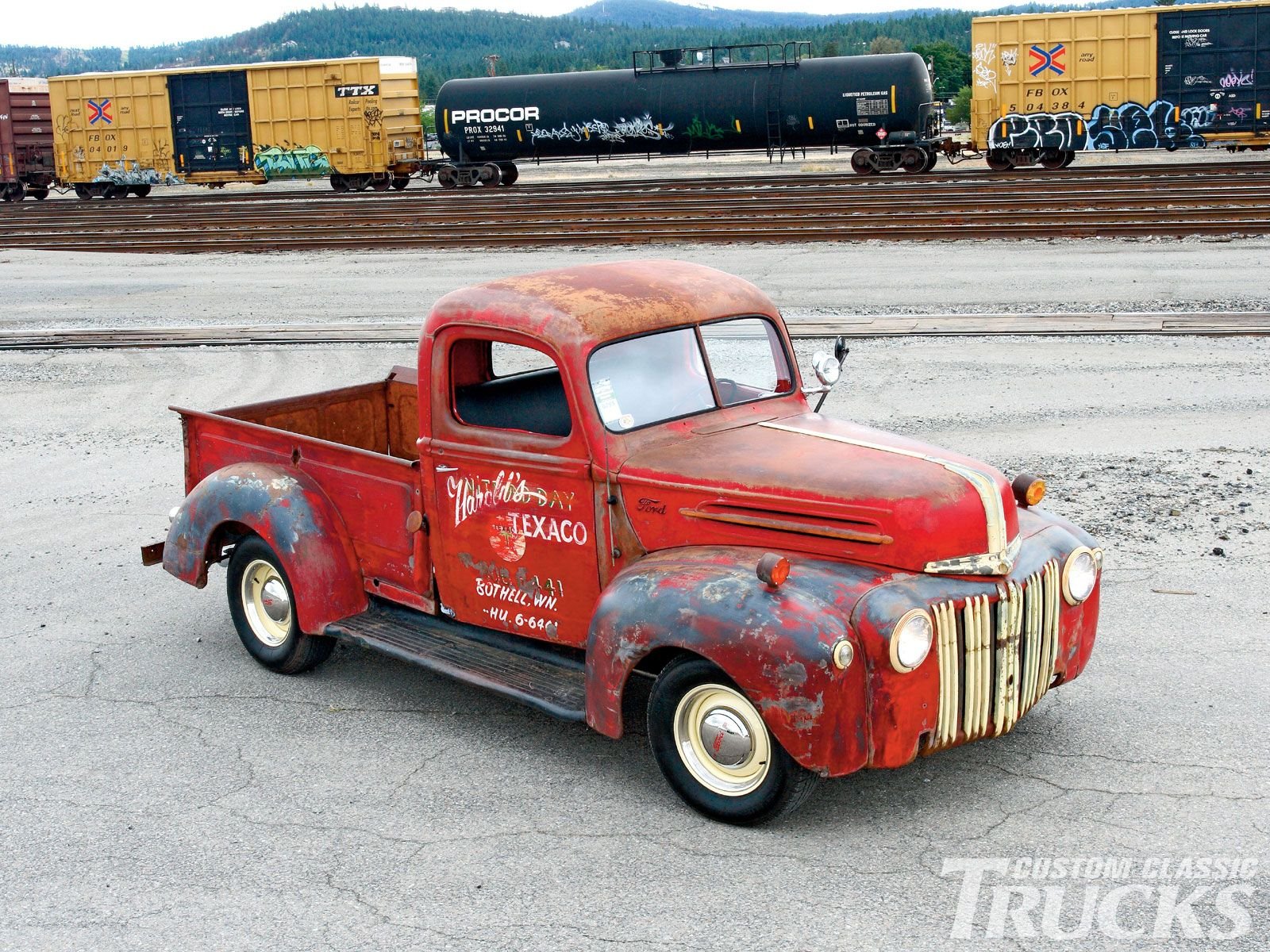 1946, Ford, Pickup, Texaco, Service, Classic, Rust, Old, Vintage, Usa, 1600x1200 01 Wallpaper