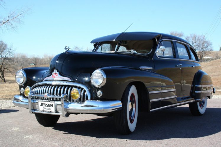 1947, Buick, Special, Sedan, 4, Door, Black, Classic, Old, Vintage, Usa, 1728×1152 01 HD Wallpaper Desktop Background