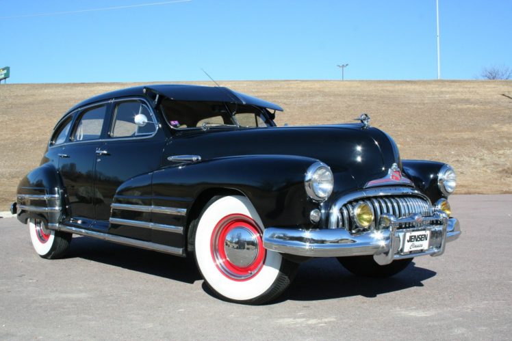 1947, Buick, Special, Sedan, 4, Door, Black, Classic, Old, Vintage, Usa, 1728×1152 05 HD Wallpaper Desktop Background