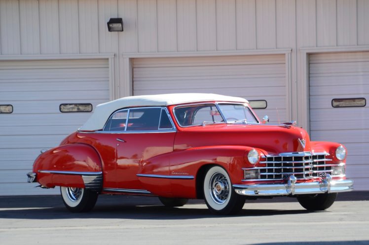 1947, Cadillac, Serie, 63, Convertible, Classic, Old, Vintage, Retro, Red, Usa, 2400×1590 03 HD Wallpaper Desktop Background