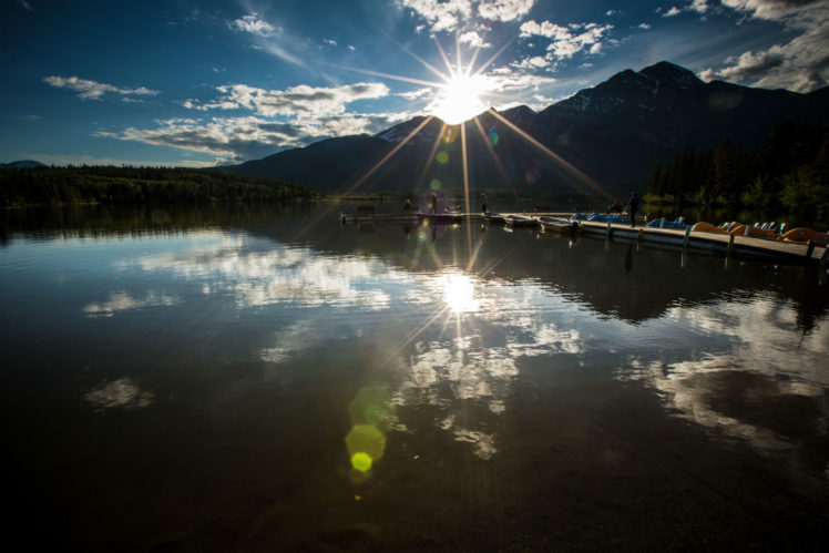 parks, Canada, Mountains, Scenery, Yoho, Rays, Of, Light HD Wallpaper Desktop Background