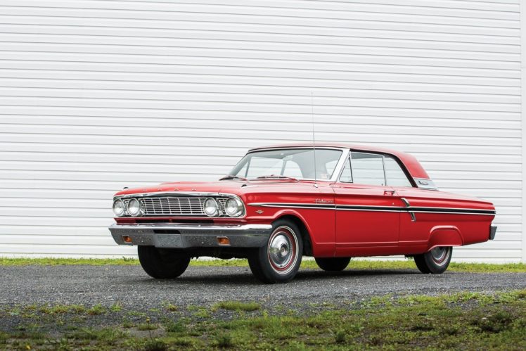1964, Ford, Fairlane, 500, 2 door, Hardtop, Cars, Classic HD Wallpaper Desktop Background