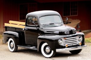 1948, Ford, F1, Pickup, Black, Classic, Old, Vintage, Usa, 1600×1200 01