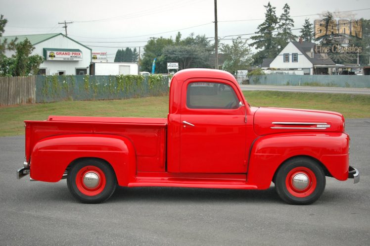 1948, Ford, F1, Pickup, Red, Classic, Old, Vintage, Usa, 1500×1000 01 HD Wallpaper Desktop Background