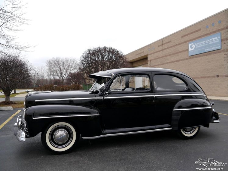 1948, Ford, Super, Deluxe, Sedan, Two, Door, Classic, Old, Vintage, Original, Usa,  01 HD Wallpaper Desktop Background