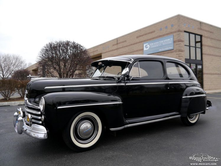 1948, Ford, Super, Deluxe, Sedan, Two, Door, Classic, Old, Vintage, Original, Usa,  02 HD Wallpaper Desktop Background