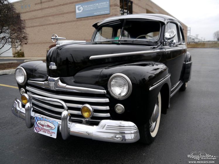 1948, Ford, Super, Deluxe, Sedan, Two, Door, Classic, Old, Vintage, Original, Usa,  04 HD Wallpaper Desktop Background