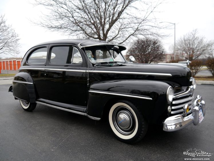 1948, Ford, Super, Deluxe, Sedan, Two, Door, Classic, Old, Vintage, Original, Usa,  12 HD Wallpaper Desktop Background