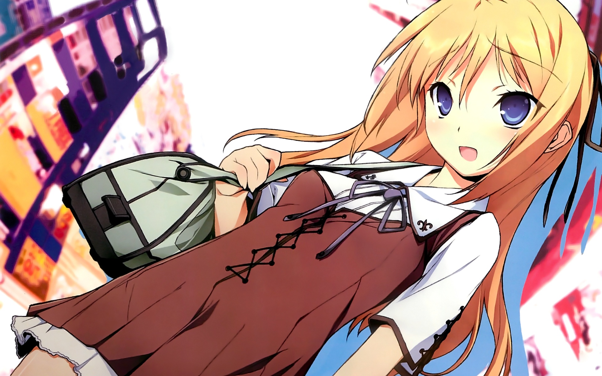 blonde, Hair, Blue, Eyes, Kikuchi, Seiji, Konoe, Subaru, Mayo, Chiki Wallpaper