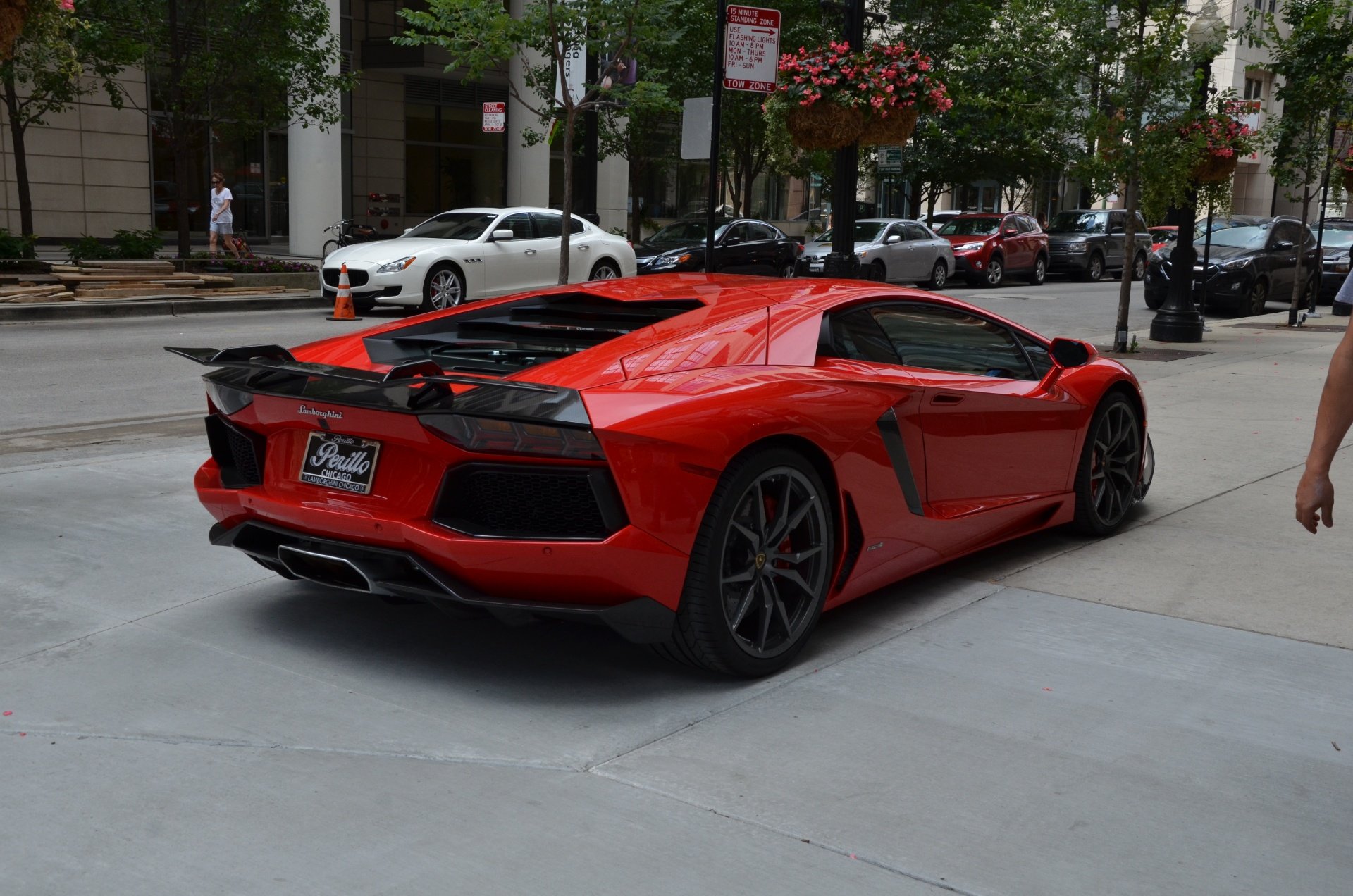 2014, Lamborghini, Aventador, Coupe, Cars, Rosso, Mars, Red Wallpaper