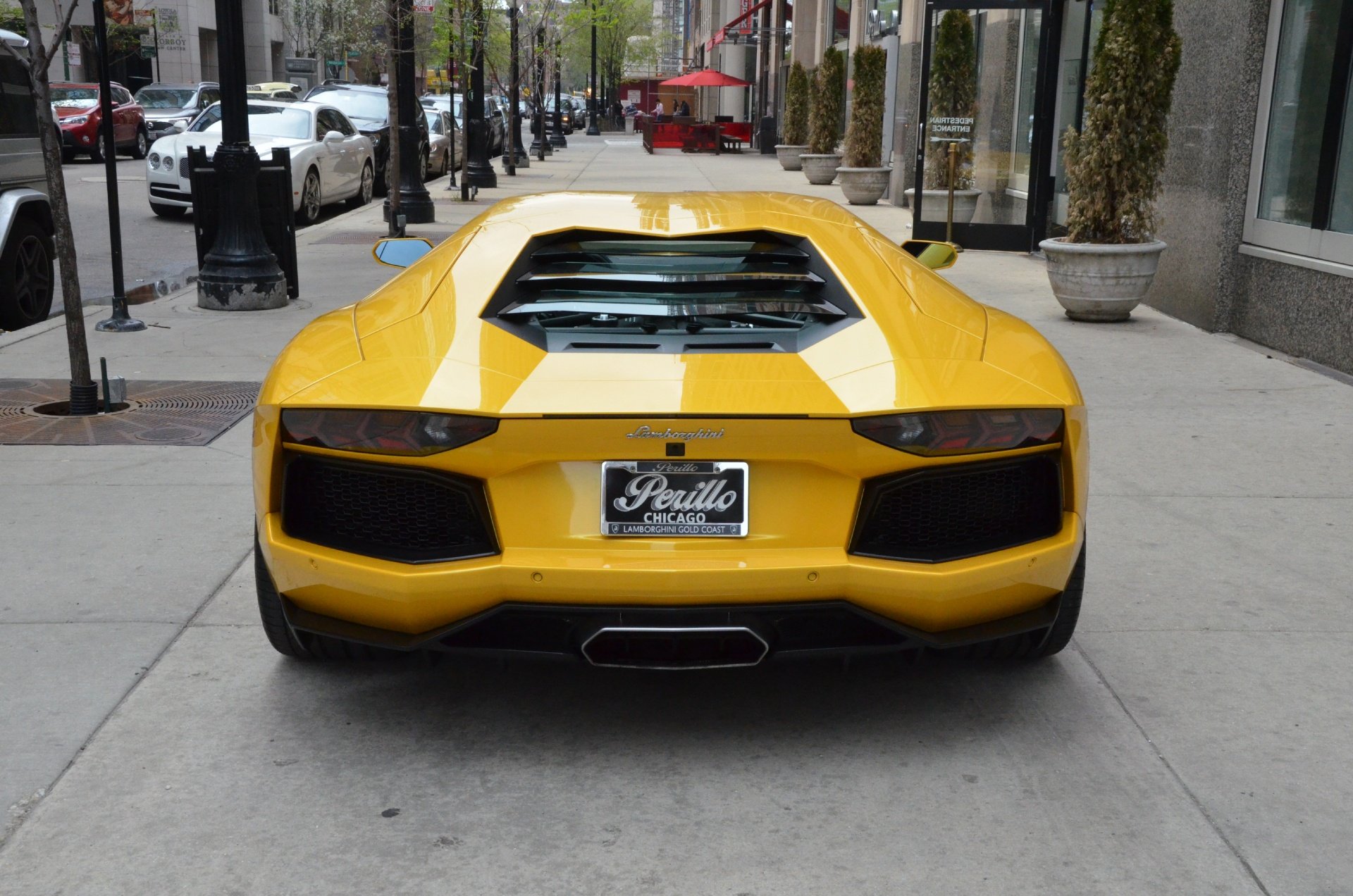 2014, Lamborghini, Aventador, Coupe, Cars, Giallo, Orion, Pearl, Yellow Wallpaper