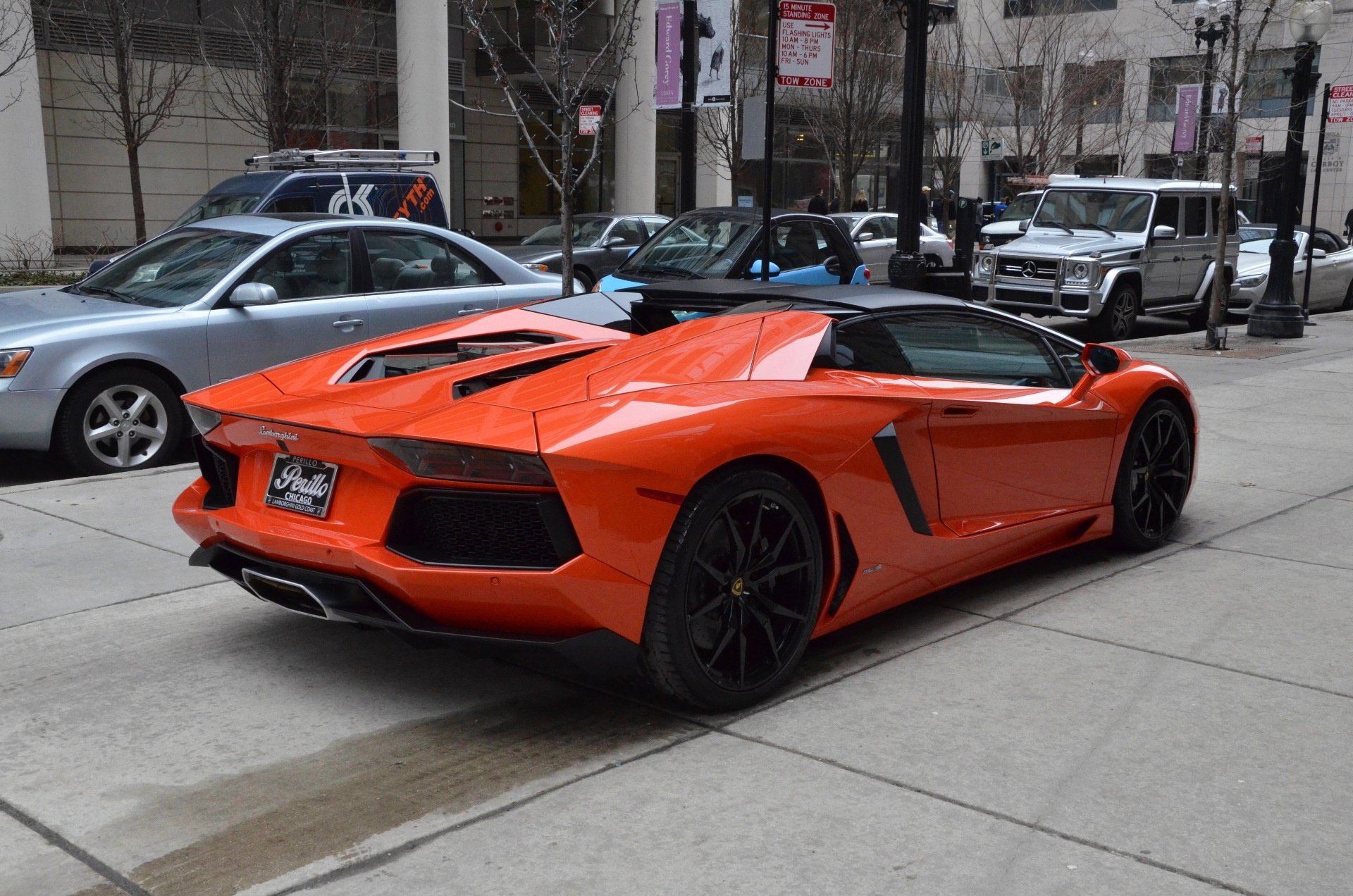 2014, Lamborghini, Aventador, Roadster, Cars, Arancio, Argos, Orange ...