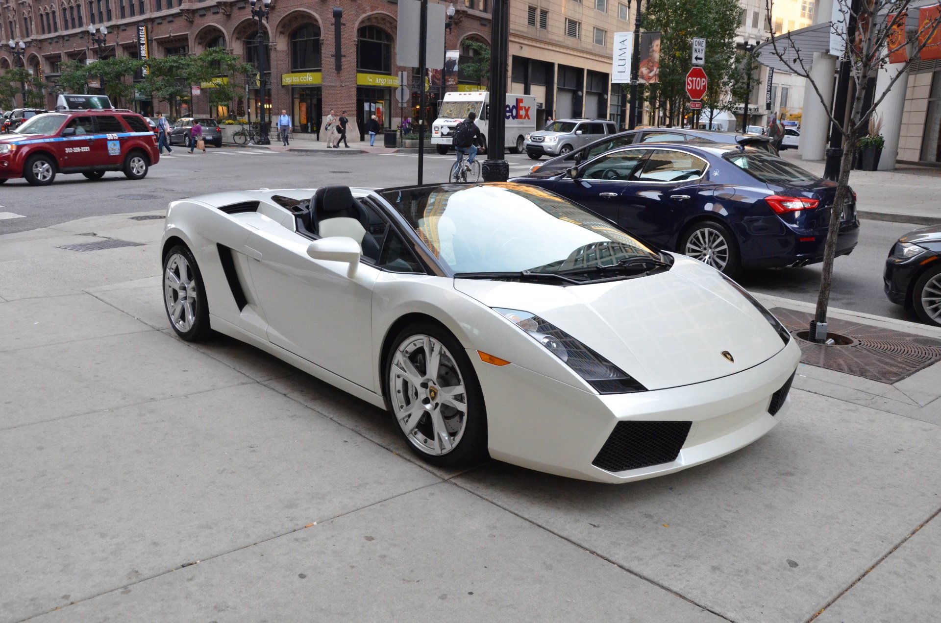 2008, Lamborghini, Gallardo, Spyder, Cars, Baloon, White Wallpaper