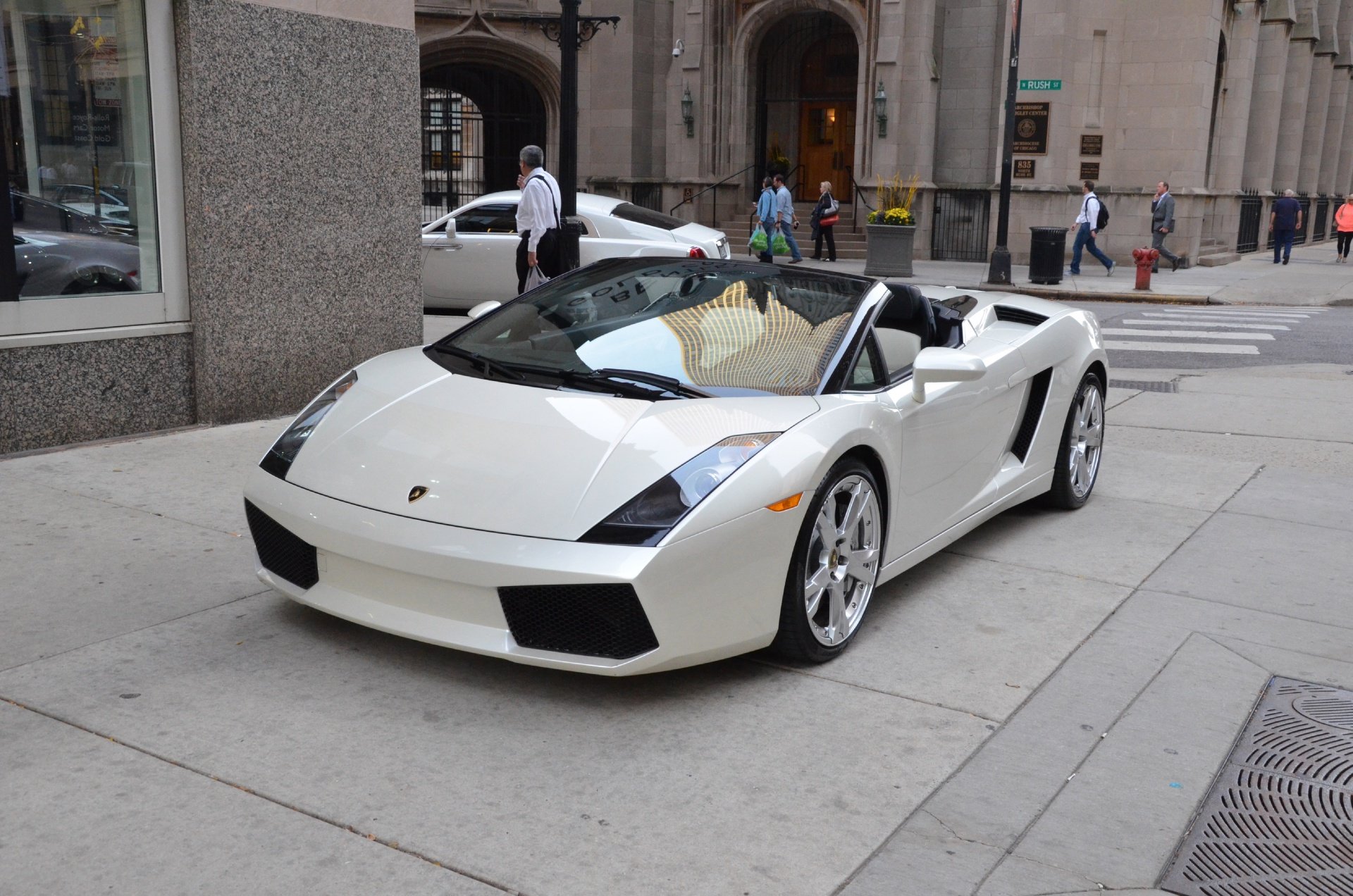 2008, Lamborghini, Gallardo, Spyder, Cars, Baloon, White Wallpaper