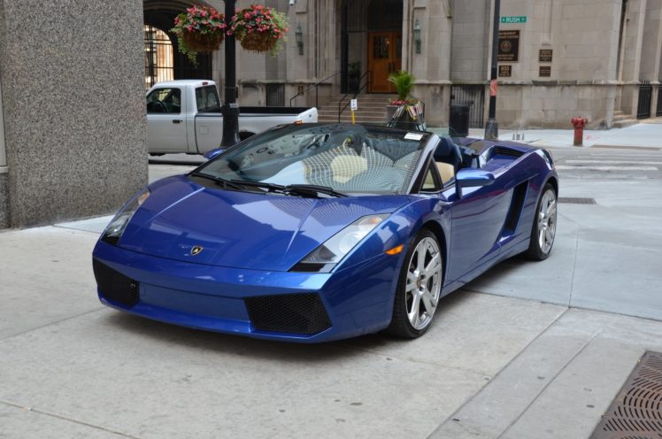 2006, Lamborghini, Gallardo, Spyder, Cars, Nero, Noctis, Blue HD Wallpaper Desktop Background