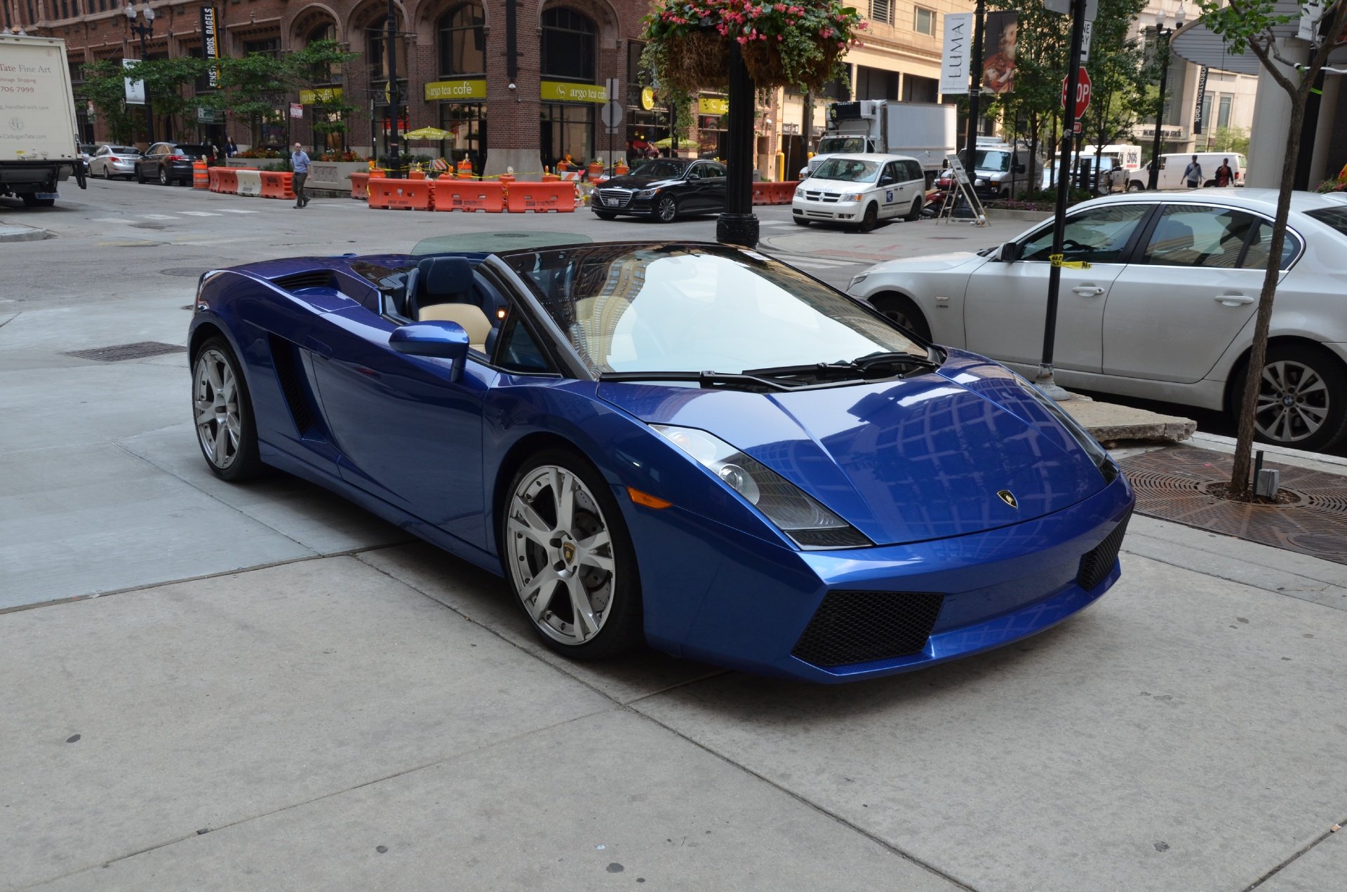 2006, Lamborghini, Gallardo, Spyder, Cars, Nero, Noctis, Blue Wallpaper