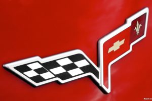 corvette, Red, Logo