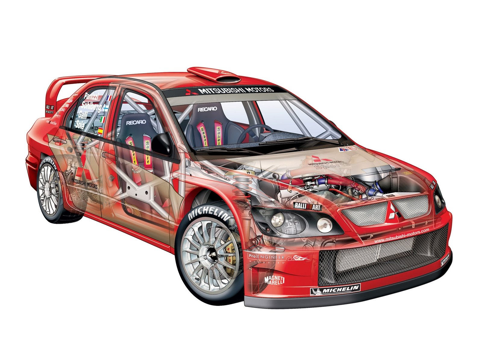 mitsubishi, Lancer, Wrc, Cars, Rally, 2004 Wallpaper