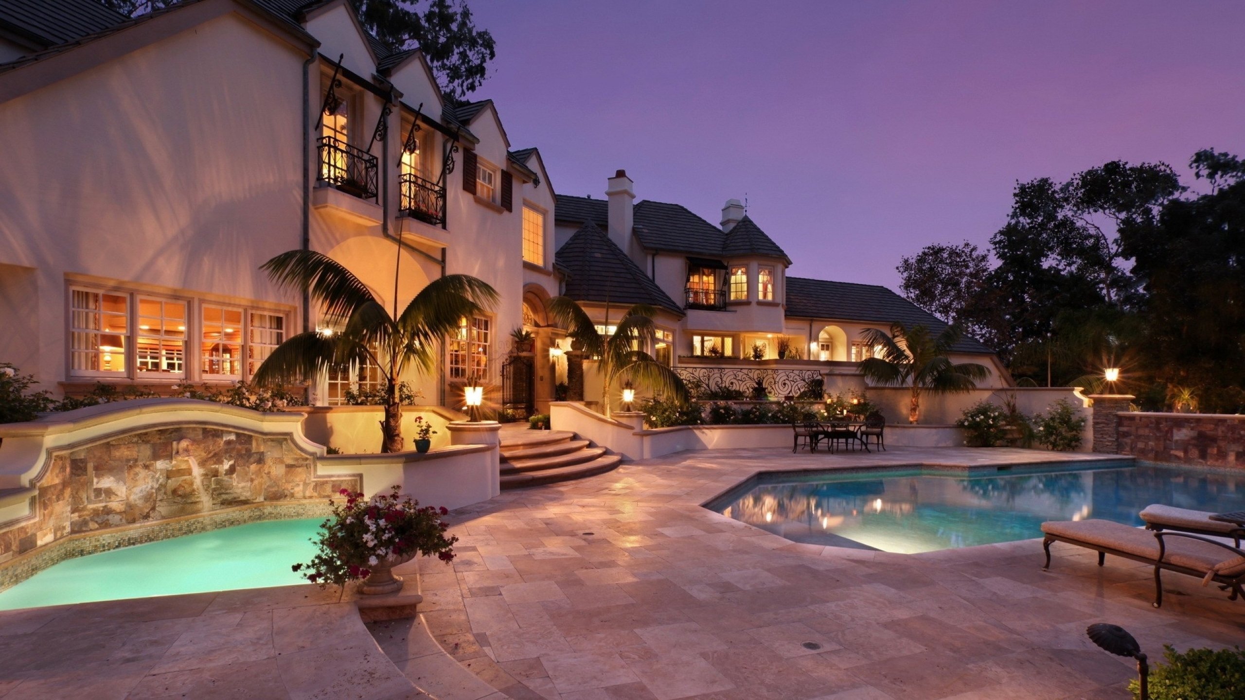 mansion, House, Building, Architecture, Interior, Design, Swimming, Pool Wallpaper