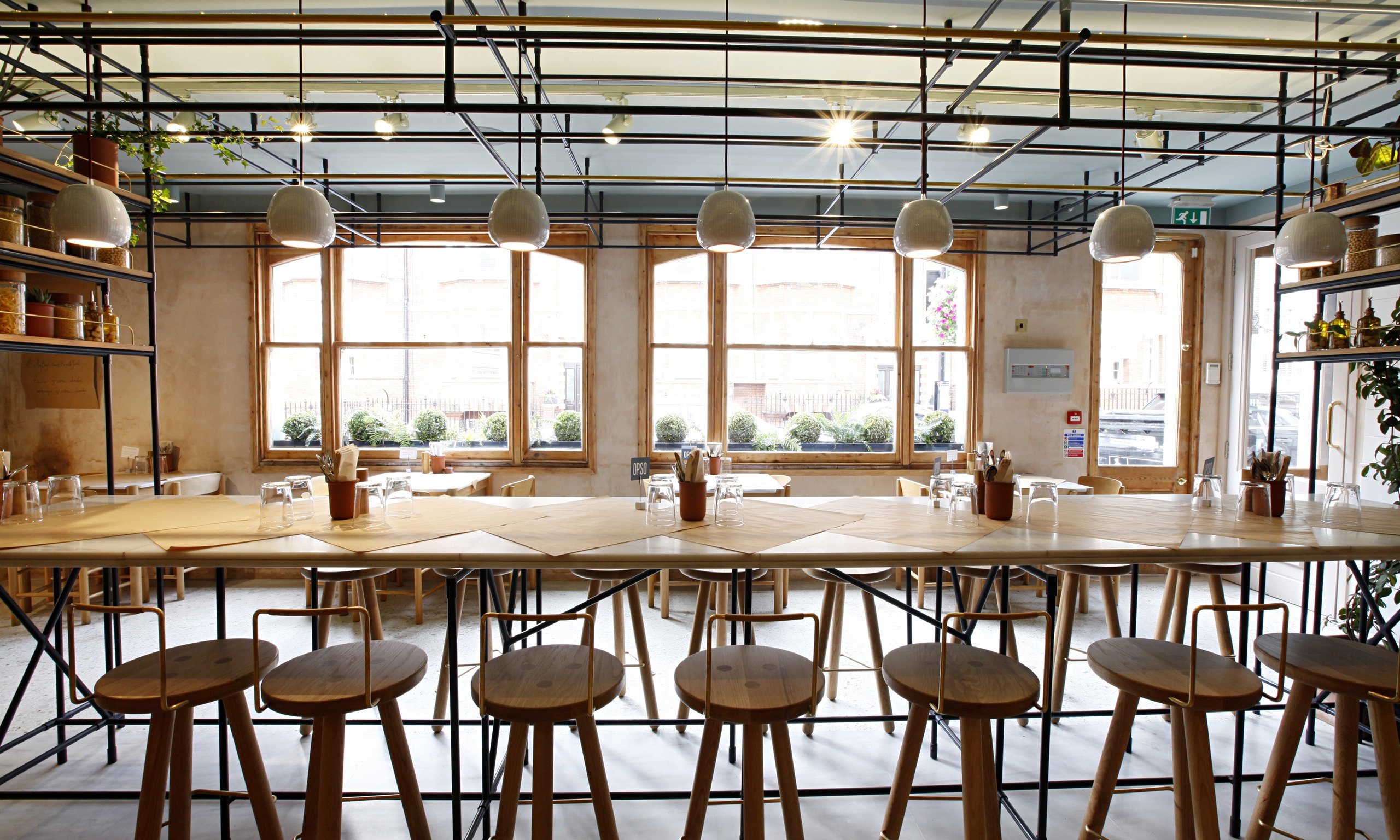 restaurant, Food, Architecture, Interior, Design, Room Wallpaper