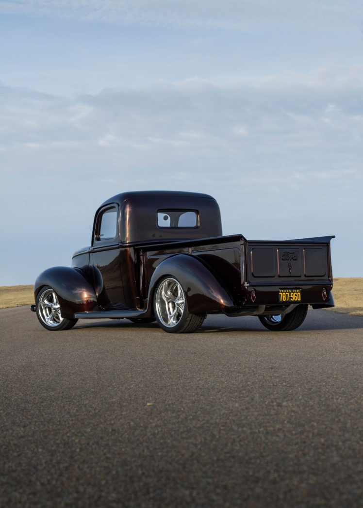 1941, Ford, Deluxe, Pickup, Streetrod, Street, Rod, Hot, Black, Usa,  02 HD Wallpaper Desktop Background