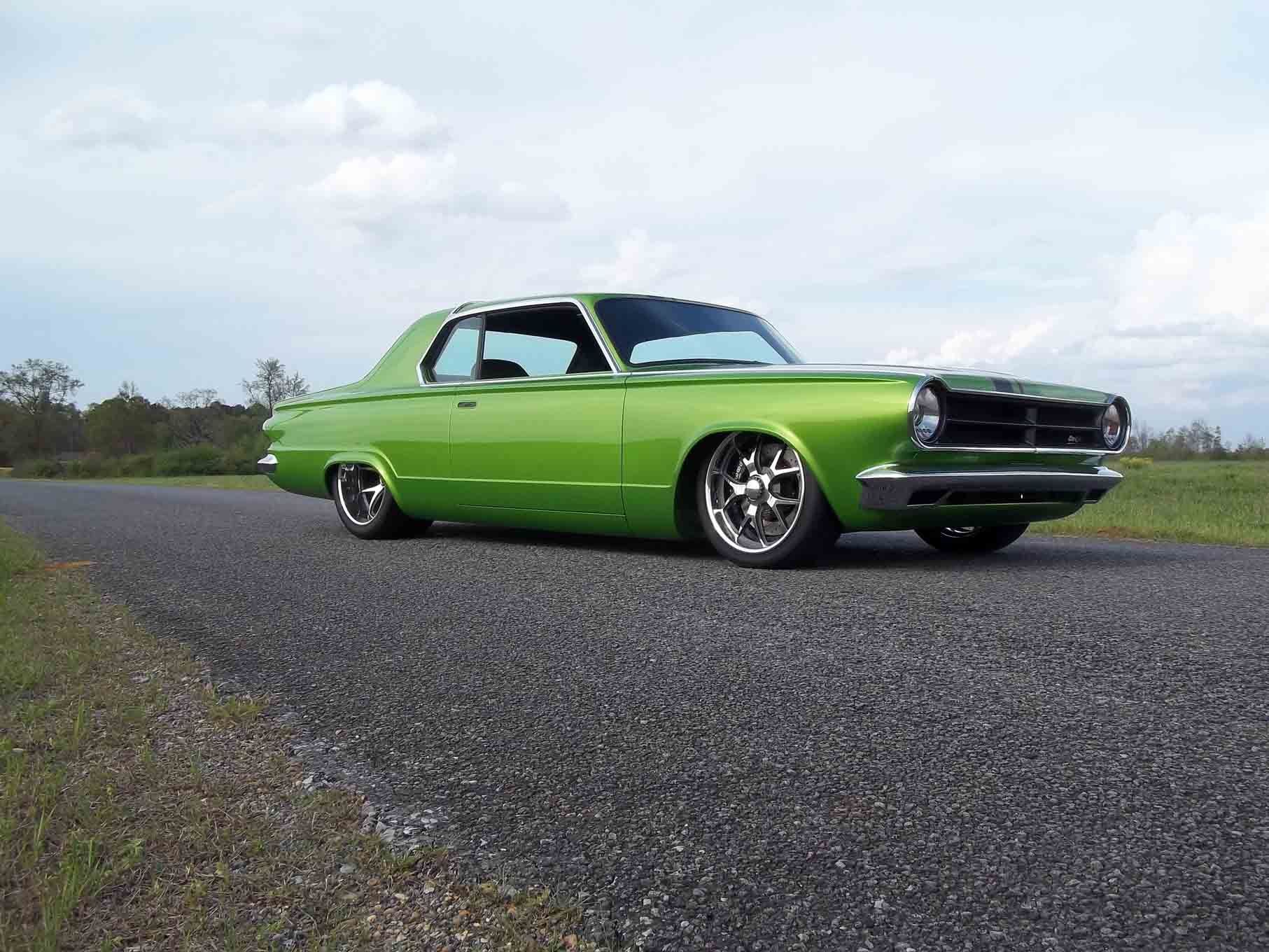 1965, Dodge, Dart, Coupe, Hardtop, Street, Machine, Pro, Touring, Green, Usa,  09 Wallpaper