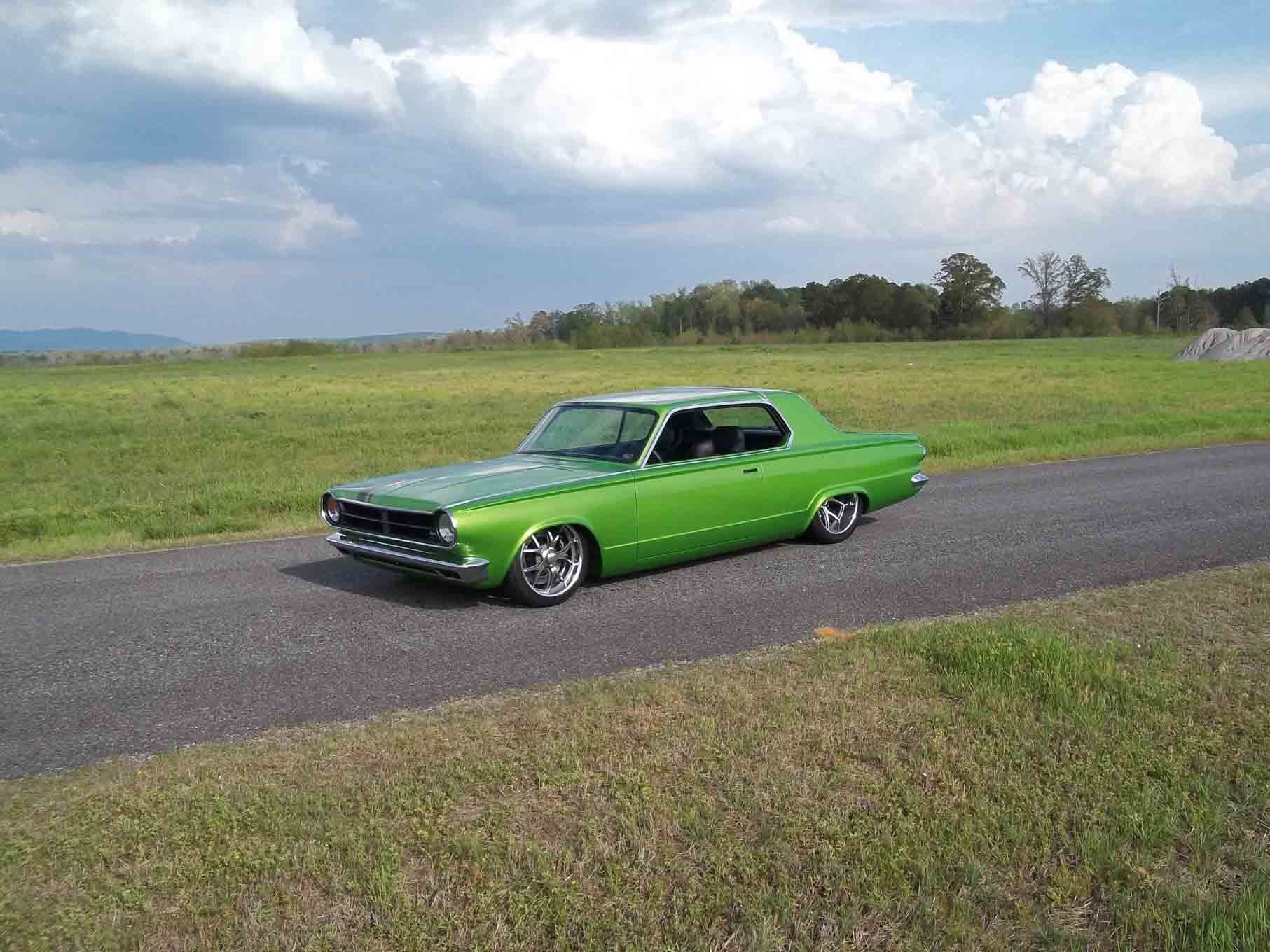 1965, Dodge, Dart, Coupe, Hardtop, Street, Machine, Pro, Touring, Green, Usa,  17 Wallpaper