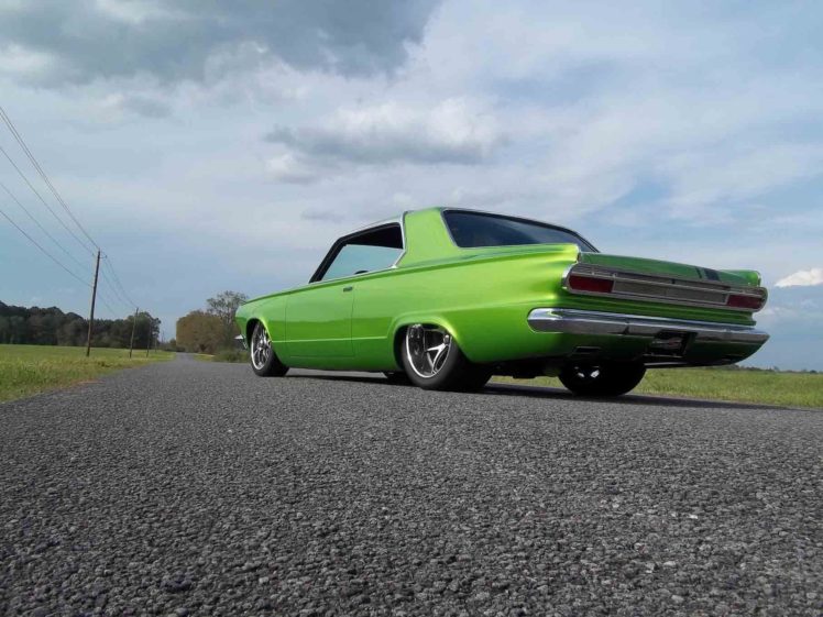 1965, Dodge, Dart, Coupe, Hardtop, Street, Machine, Pro, Touring, Green, Usa,  15 HD Wallpaper Desktop Background