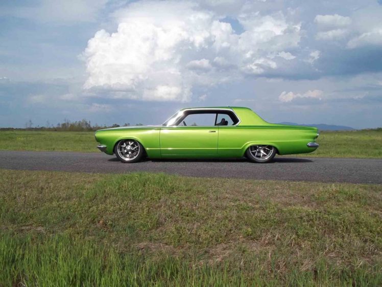 1965, Dodge, Dart, Coupe, Hardtop, Street, Machine, Pro, Touring, Green, Usa,  20 HD Wallpaper Desktop Background