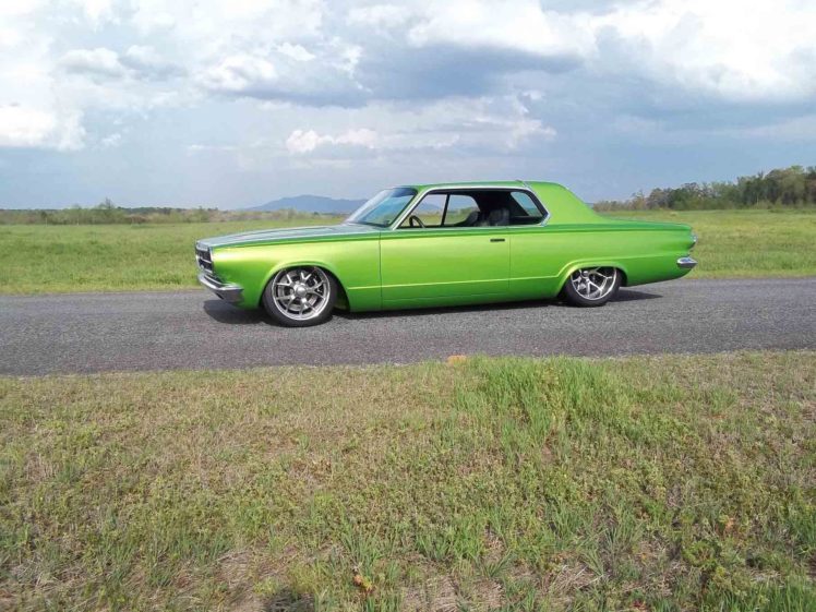 1965, Dodge, Dart, Coupe, Hardtop, Street, Machine, Pro, Touring, Green, Usa,  19 HD Wallpaper Desktop Background