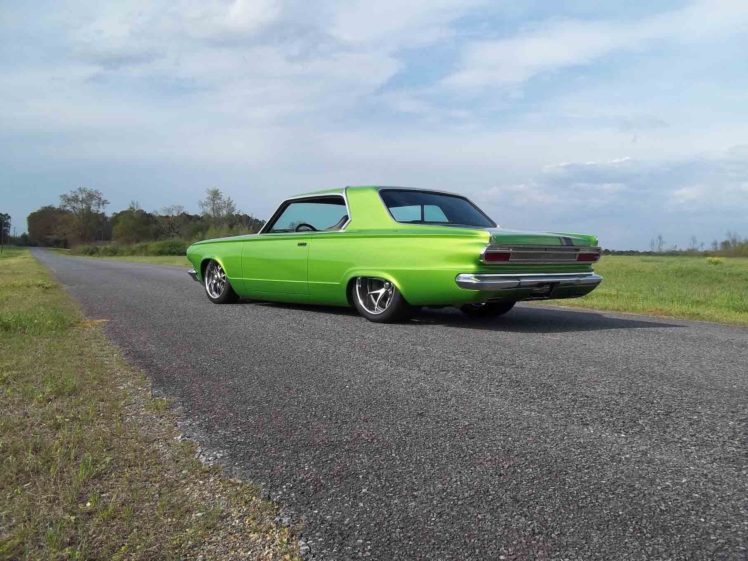 1965, Dodge, Dart, Coupe, Hardtop, Street, Machine, Pro, Touring, Green, Usa,  25 HD Wallpaper Desktop Background
