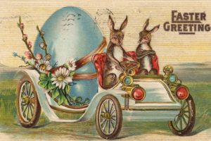 postcard, Paper, Poster, Advertising, Vintage, Retro, Antique, Easter