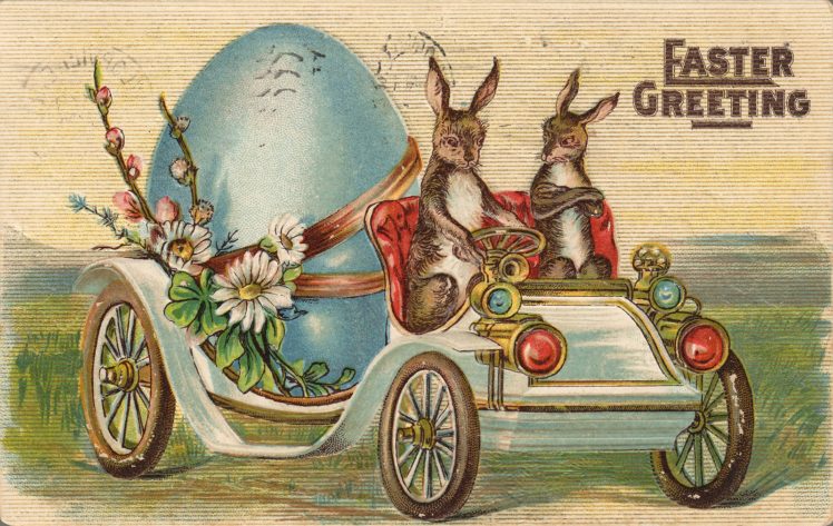postcard, Paper, Poster, Advertising, Vintage, Retro, Antique, Easter HD Wallpaper Desktop Background