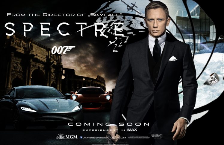 spectre, 007, Bond, 24, James, Action, Spy, Crime, Thriller, 1spectre, Mystery, Poster HD Wallpaper Desktop Background